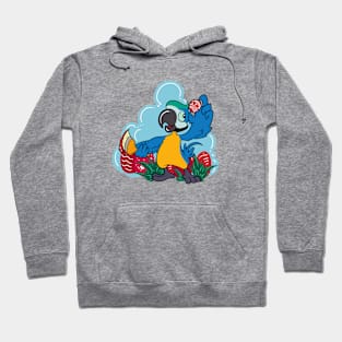 Parrot painting Easter eggs on Easter - Easter Parrot Hoodie